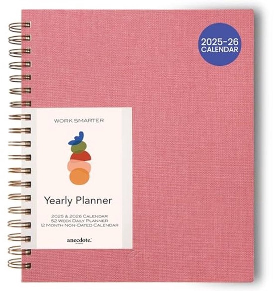 Spiraalgebonden Dag- en Weekplanner 2023-2024 met Bloedbestendig Papier - Organiseer je Jaar
