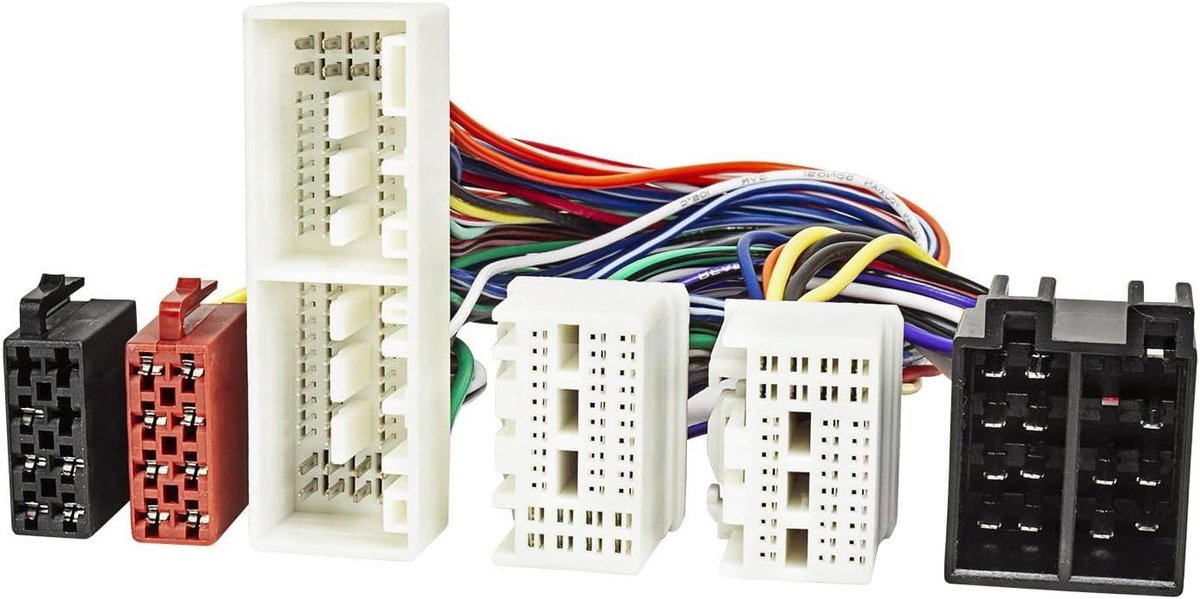 ISO T-kabel - Verbindingskabel Auto - Audio Installatie - Originele Bekabeling Behoud - 21 cm - Zwart