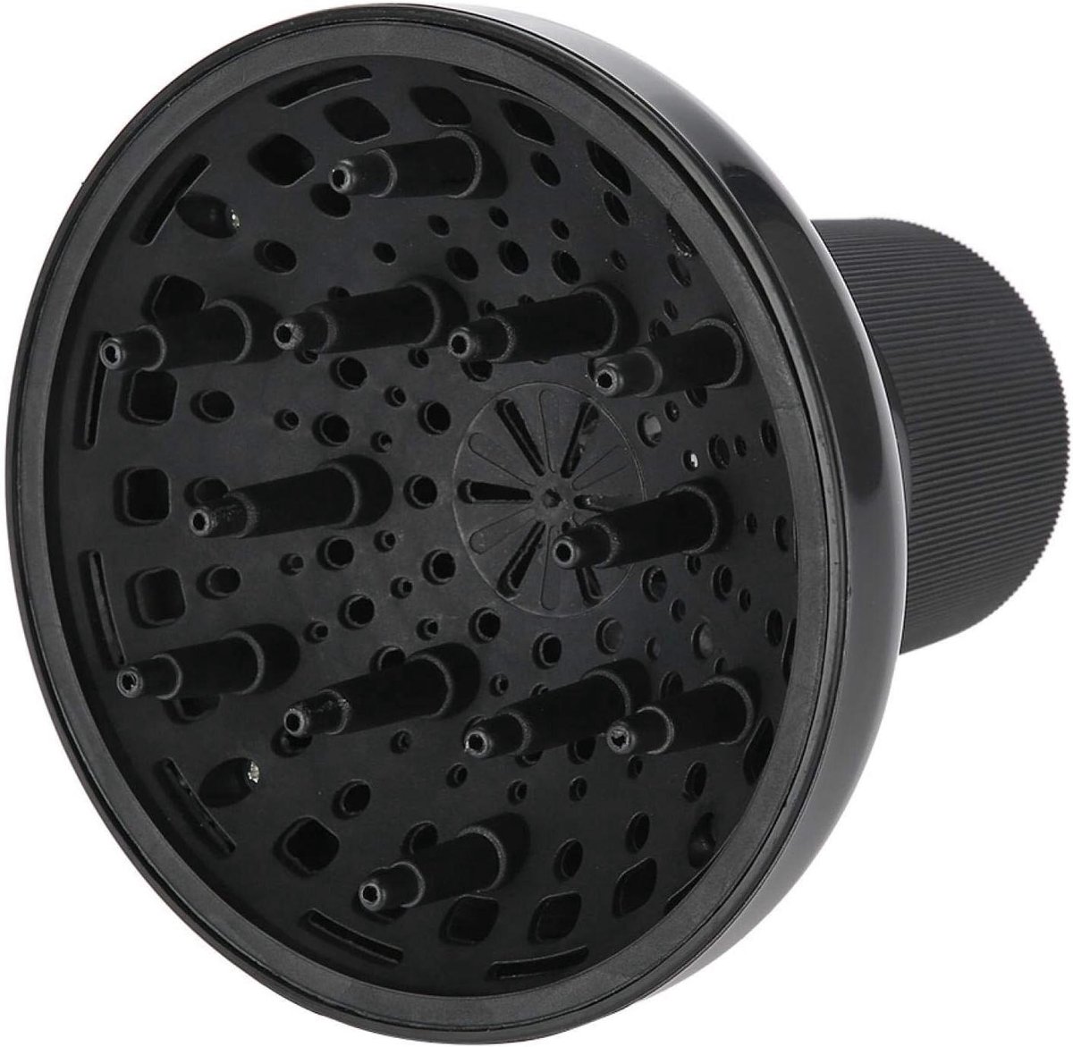 Haardroger Diffuser - Haarblazer Accessoire - Volume Creëren - Universele Pasvorm - 6 cm Diameter - Zwart