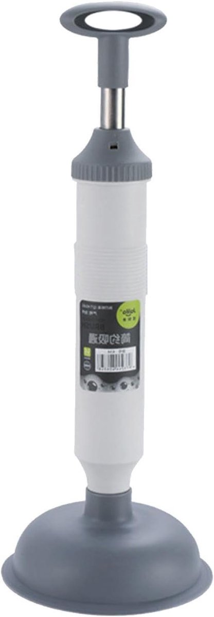 Toiletplunjer - Pijpontstopper - Verstopping Verwijderen - Hogedruk Mechanisme - 345 X 165 Cm - Grijs