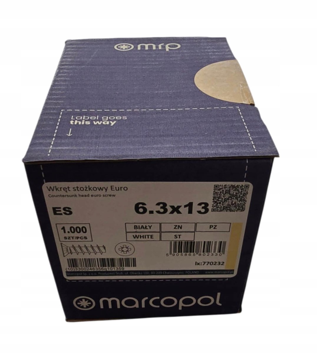 Euro Conus Schroef 6,3x13mm Verzinkt Met 1000 Stuks