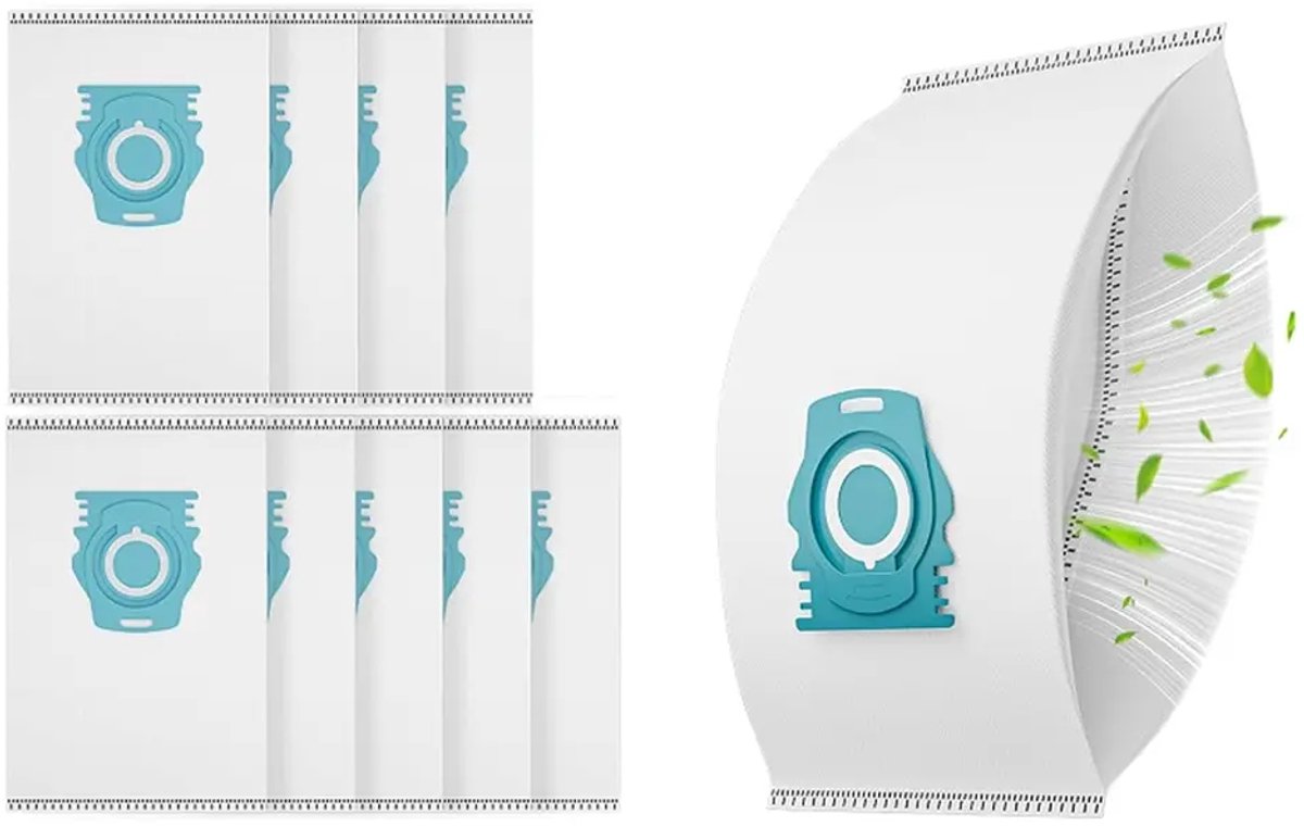 Stoffilterzakken - 10 stuks - voor Miele TU Guard S1 L1 / CO M1 serie stofzuigers - zeer efficiënte luchtfiltratie.