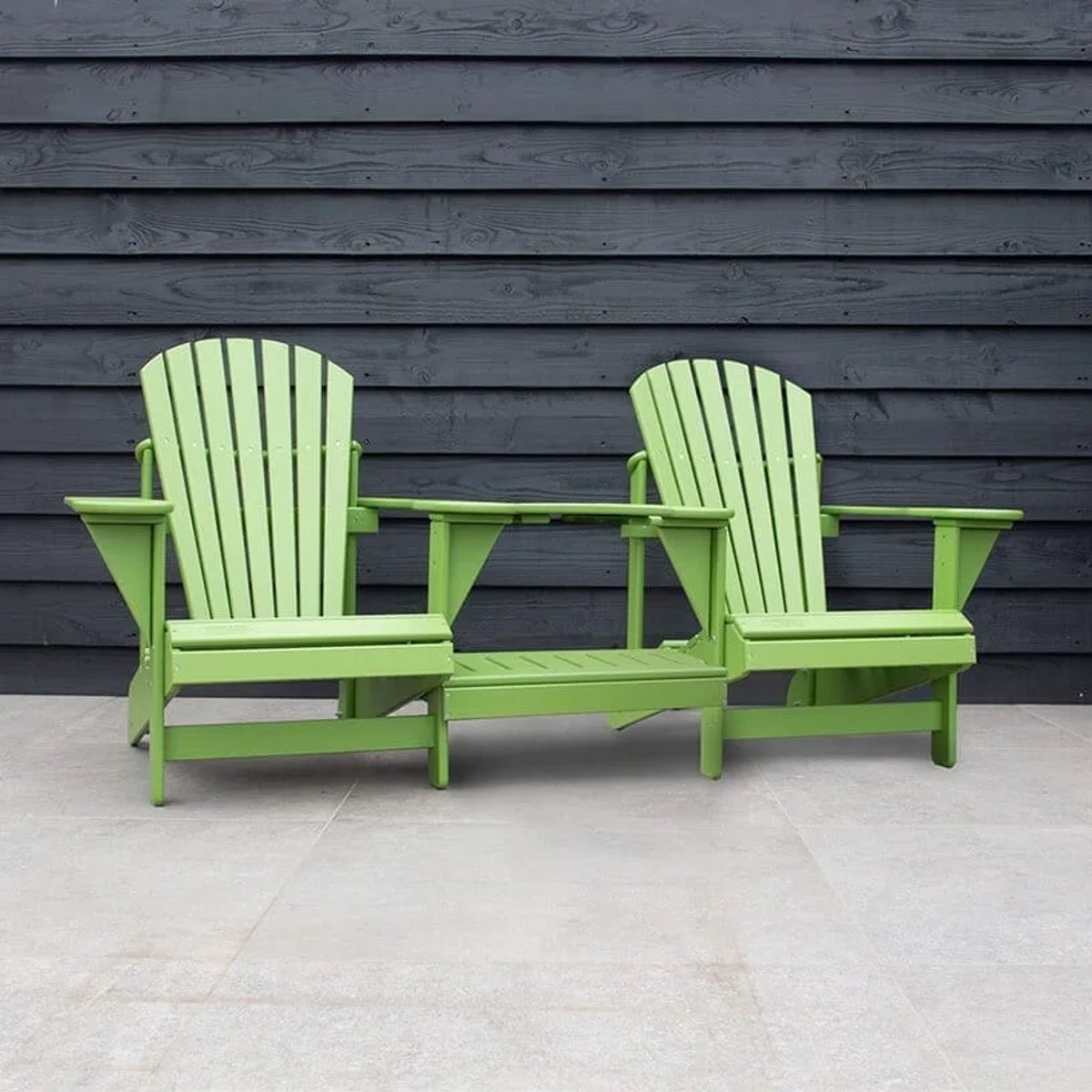 Originele Adirondack Tete-a-tete Tuinbank | Kunststof | Limoengroen | 10 jaar garantie | Binnen 2-5 werkdagen geleverd | Canada Comfy Chair