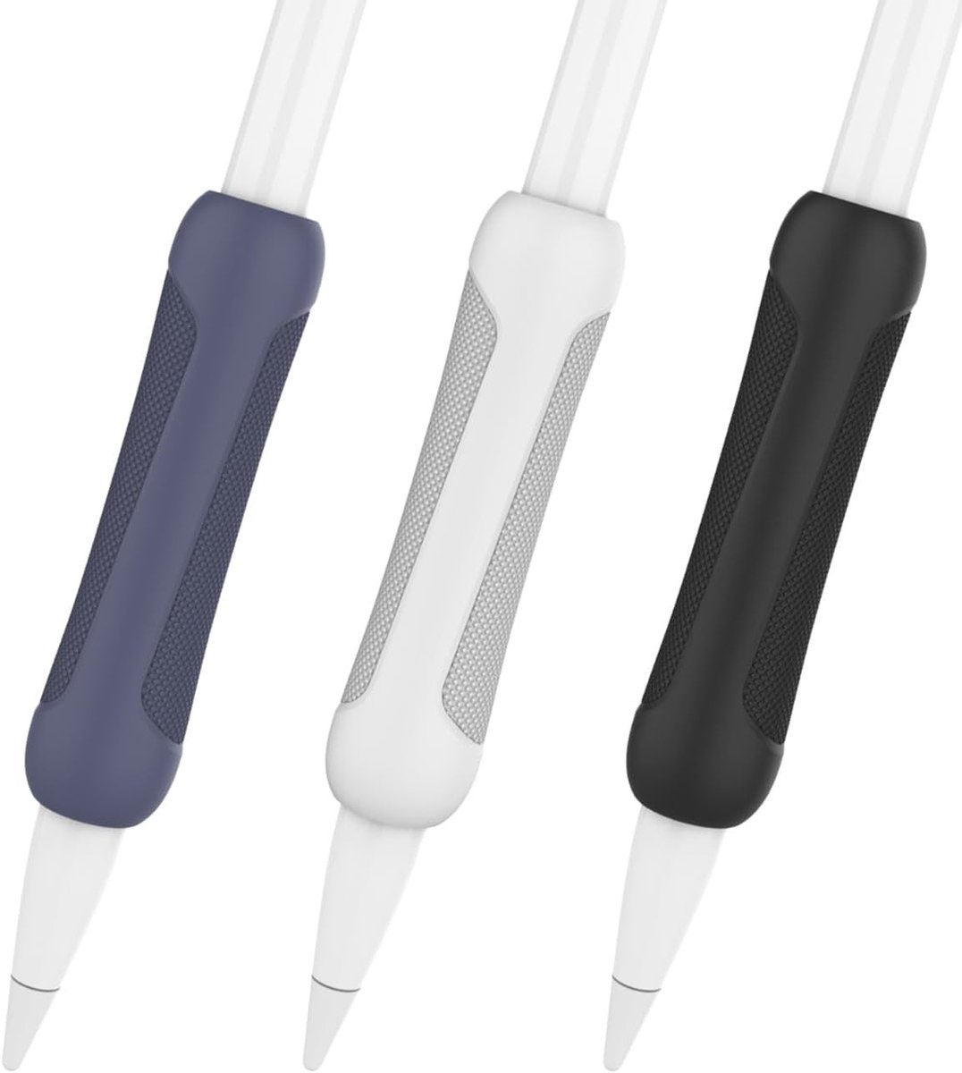 Set van 3 Ergonomische Potloodhandvatten voor Apple Pencil, USB-C Compatibel, Inclusief Beschermhoes en Comfortabel Ontwerp