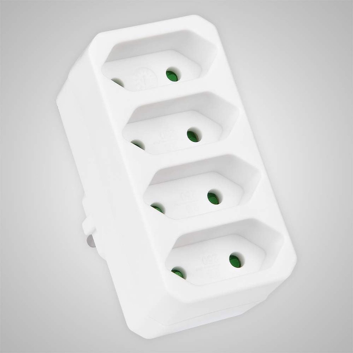 Adapter Stekker - Meervoudig Stopcontact - Meer Apparaten - TÜV Getest - 4 Slots - Wit