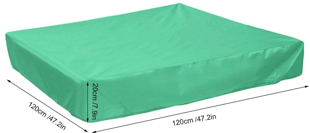 Dailygoods- Zwembadafdekking Waterdicht - Vierkante Afdekking - Beschermende Dekking - Tuin - Binnenplaats - Afmetingen 120x120x20cm - Zwembadhoes