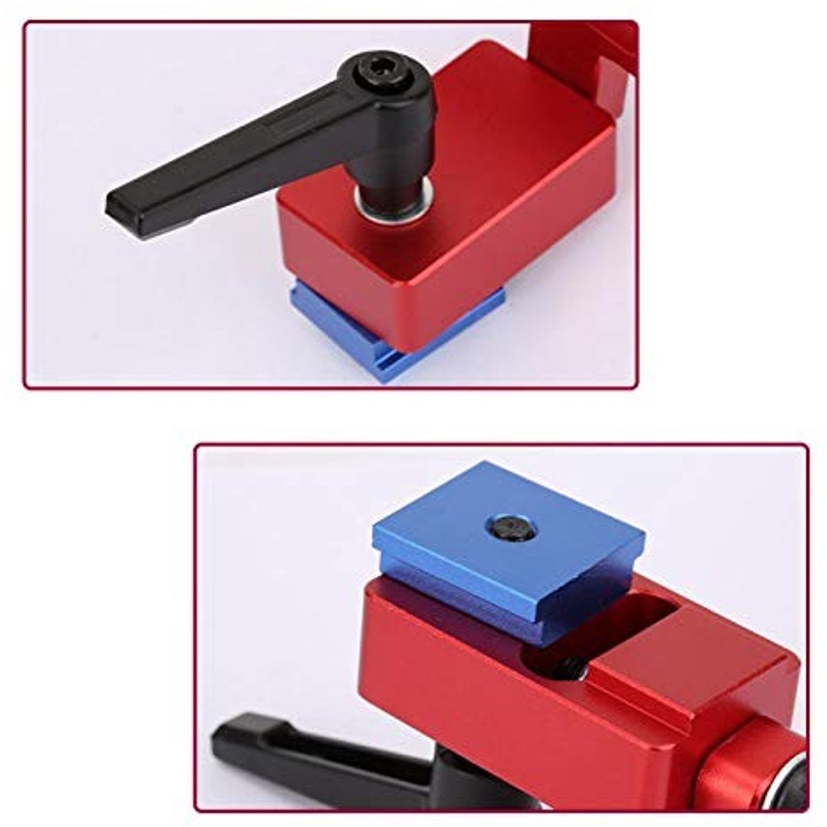 Dailygoods- Geleiderail Stopper voor 30 mm T-Rails - Aluminiumlegering - Ergonomisch Ontwerp - Houtbewerking - Verstekrailstop - Lange Levensduur - Verstekstop