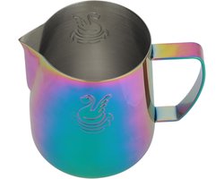Melkopschuimer set - Koffiekan RVS - Latte Art Maken - Compact Design - 400ml - Groen Gekleurd