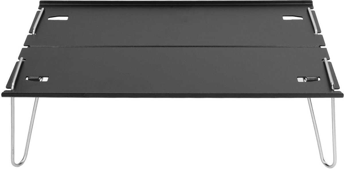 Dailygoods- Kampeertafel Draagbaar - Aluminium Opvouwbaar - Lichtgewicht Rugzaktafel - Camping Bijzettafel - Voor Strand/Wandelen - Inclusief Draagtas - Opvouwbare Tafel
