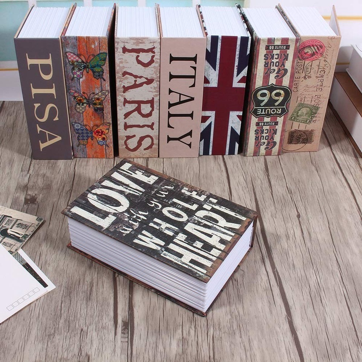 Dailygoods- Veiligheidsboek Draagbare Opbergdoos - Sleutelslot