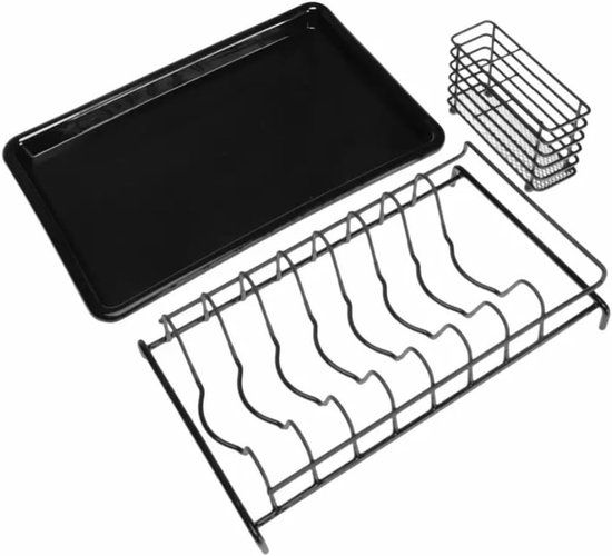 Pastadroger - Droogrek - Verse Pasta Maken - Stabiele Metalen Frame - 38 x 24.5 cm - Zwart — afbeelding 3
