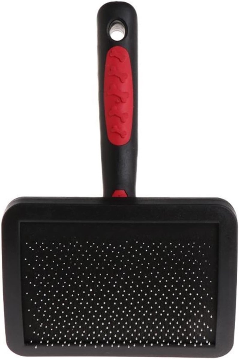 Kam - Haarkam - Haar glad maken - Zachte borstelharen - 1100 Gram - Rood