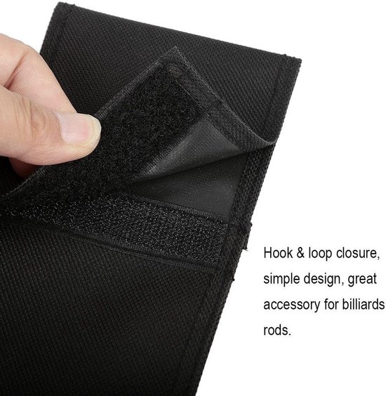 Dailygoods- Biljartkeu Hoes Nylon - Zwart - 1/2 Type/3/4 Type - Geschikt voor Snooker - Transporttas - Hoogwaardige Kwaliteit - Keu Tas van Dailygoods — afbeelding 5