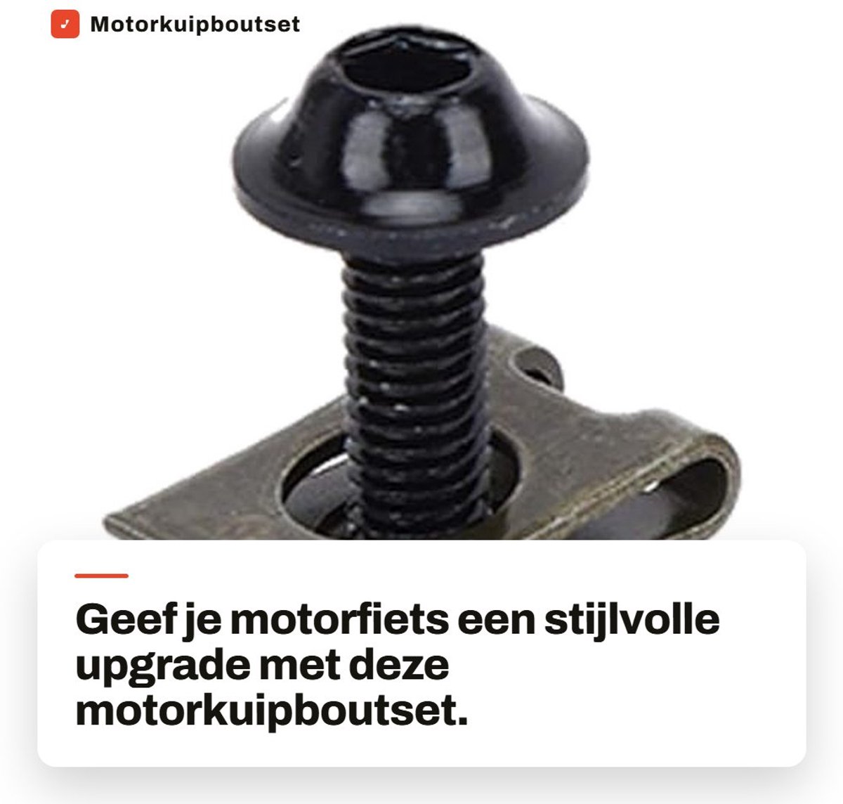 Dailygoods- Motorkuipboutset 10x M5 - Aluminium Bouten - Snelheidsbevestiging - Clipmoer - Stevig en Slijtvast - Glanzend Uiterlijk - Motorboutset