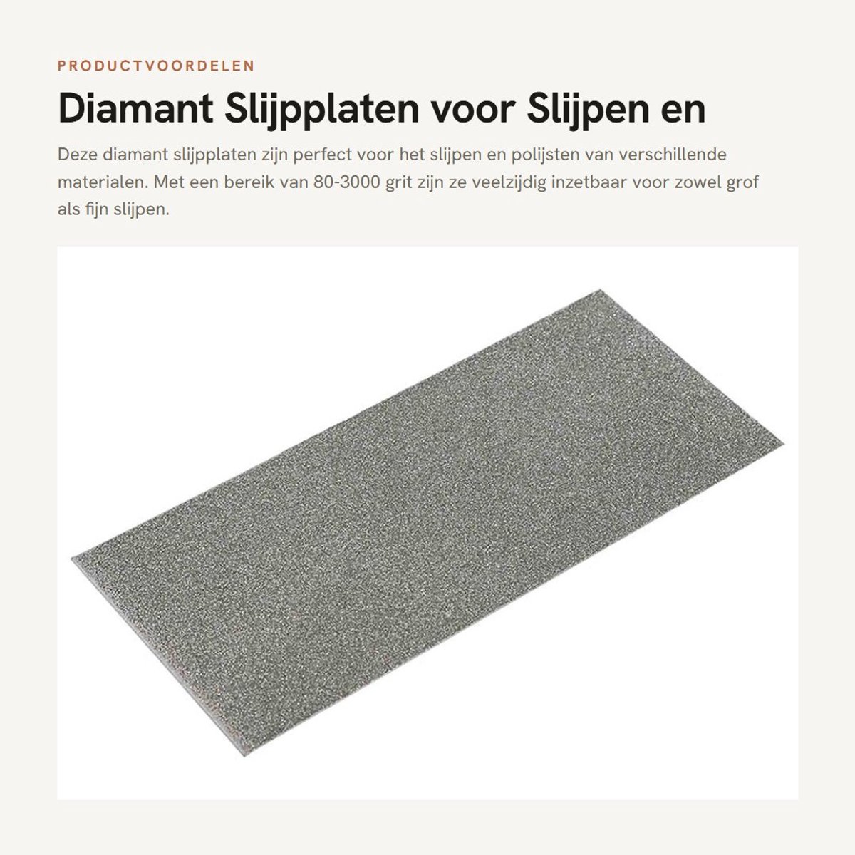 Dailygoods- Slijpplaat Dun - Slijpsteen voor Messen - Diamant Slijpplaat - Polijsten - 80-3000 Korrels - Duurzaam Materiaal
