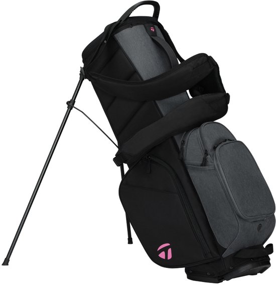 TaylorMade Flextech Crossover Standbag 2026 - Grijs Zwart Roze van TaylorMade — afbeelding 4