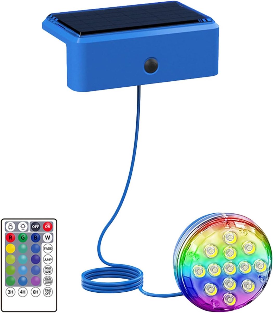 Zonne Zwembadverlichting – Onderwaterlamp Solar – Tuin Decoratie – Waterdicht Kleurrijk – 17 x 12 x 8 cm – Regenboog Zonne Zwembadverlichting – Onderwaterlamp Solar – Tuin Decoratie – Waterdicht Kleurrijk – 17 x 12 x 8 cm – Regenboog