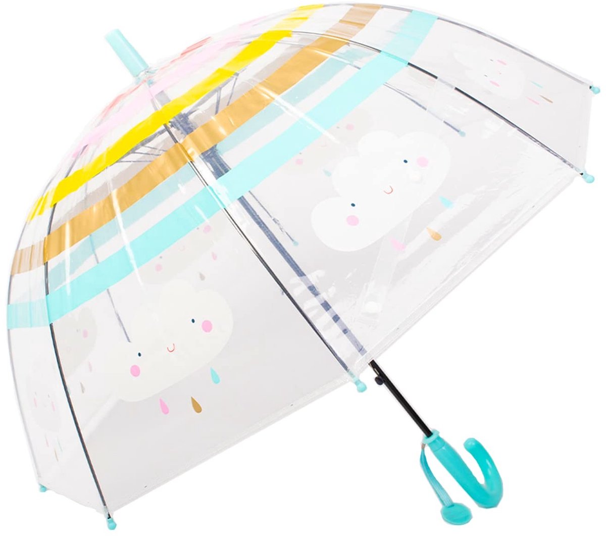 Dailygoods- Paraplu voor Kinderen - Automatisch Openen - Boogvormig Design - Waterdicht - 8 Botten - Geschikt voor 3-10 Jaar - Kinderenparaplu