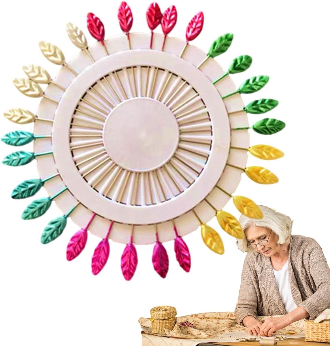 Naaispelden Stof - Quiltspelden Decoratief - Kleding Projecten - Platte Kop Ontwerp - Ruime Hoeveelheden - Willekeurige Kleuren