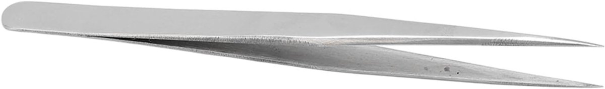 Anti Magnetische Pincet - Precisie Pincet - Industrieel Gebruik - Roestvrij Staal - 19 x 5 x 2 cm - Zilver