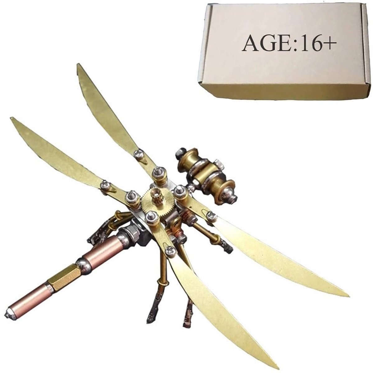 Dailygoods- 3D Puzzel met 100+ Delen - Metalen Insecten Modelbouw - Steampunk Ornament - Creatief Doe-Het-Zelf Speelgoed - Gedetailleerde Handleiding