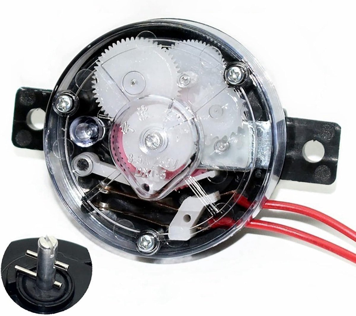Wasmachine Timer Droger Controle Tijd Instellen Eenvoudige Knop 5 Minuten Wit
