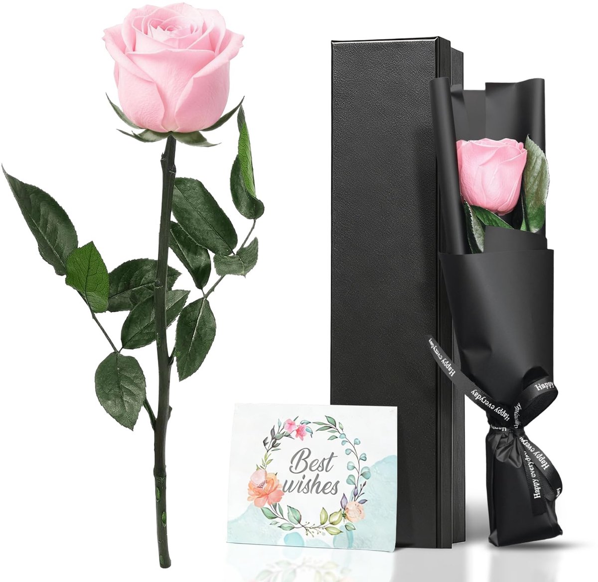 Dailygoods- Eeuwige Roos in Geschenkdoos - Geconserveerde Roos - Duurzaam Bloemencadeau - Perfect voor Verjaardagen/Jubilea - Luxe Verpakking - Symbool van Eeuwige Liefde