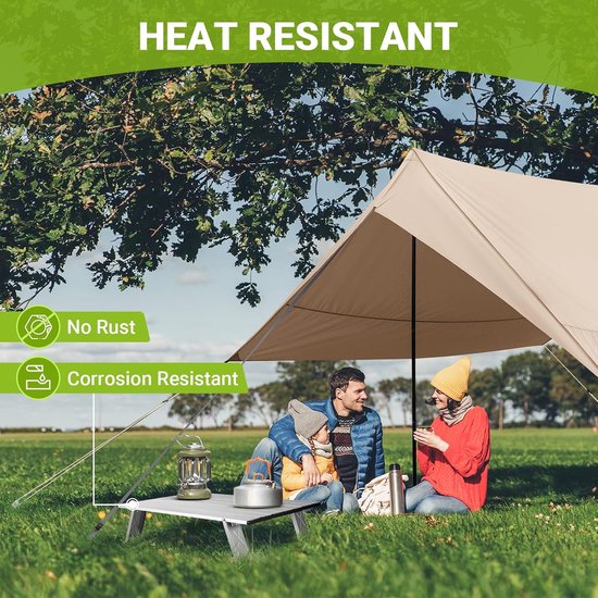 Klaptafel - Opvouwbare campingtafel - Campingtafel - Vouwtafel - Balkontafel - Tuintafel - Kampeer opvouwbare tafel - Picknicktafel - voor backpacken, wandelen, vissen, picknicken, tentkamperen en andere buitenactiviteiten - 40*29*13.5 cm - zilver — afbeelding 3