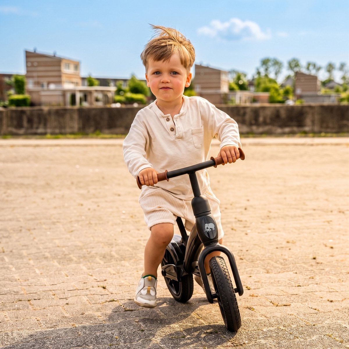 Deryan Luxe Loopfiets 10 inch - Kinderfiets - Zwart — afbeelding 4
