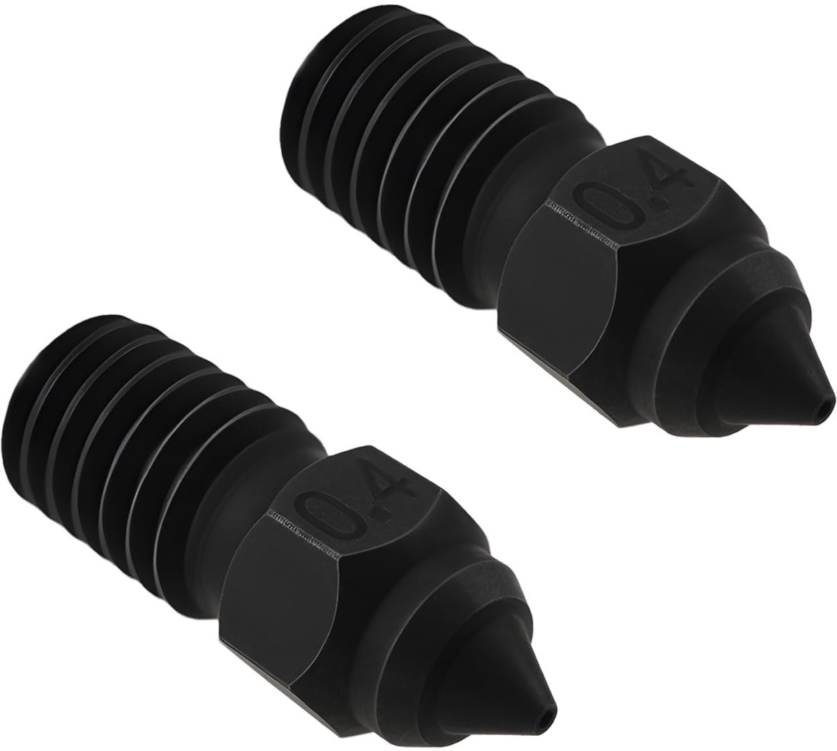 Dailygoods- Sproeiers 2x 0,4 mm - Gehard Staal - Compatibel met Creality Ender 3 V3 SE/Ender 7/Ender 5 S1 - Nauwkeurig Afdrukken - Eenvoudig te Vervangen - 3D-printer Mondstuk