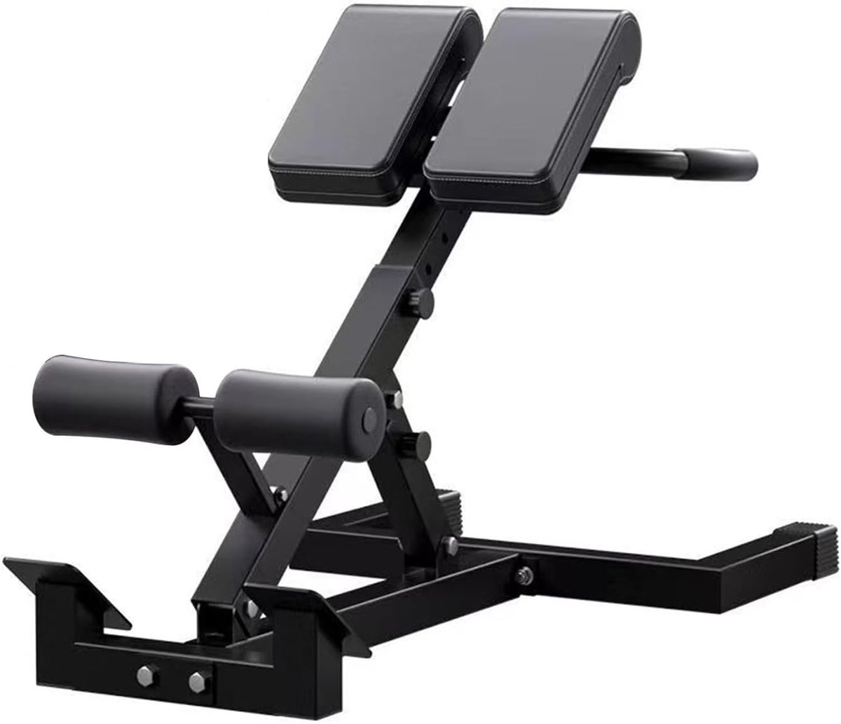 Roman Chair - Rugtrainer Heupstrainer - Kracht Training - Verstelbare Posities - 113 x 70 x 75-103 cm - Zwart