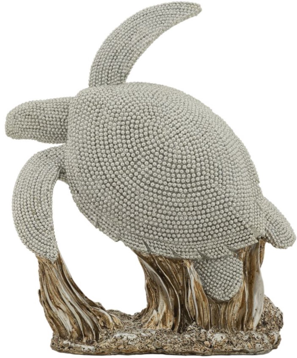 Mauro Ferretti Decoratie Turtle Sparky 19×10,5×22 cm Zilver