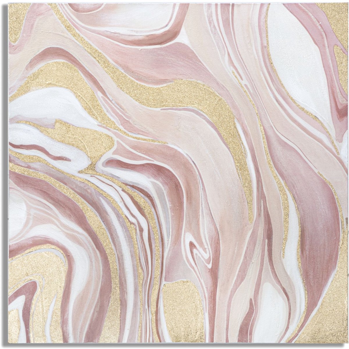 Mauro Ferretti Schilderij Pinkly 80×2,8×80 cm Multicolor