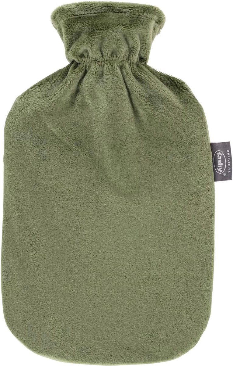 Warmwaterkruik met fleecehoes - 2.0 L - Groen