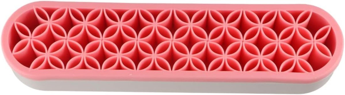 Dailygoods- Opbergdoos - Multifunctioneel - Voor Cosmetica/Make-up - Kantoorbenodigdheden - Lichtgewicht - Roze - Duurzaam Silicoon/Plastic