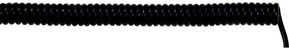 LAPP 73220240 Spiraalkabel UNITRONIC® SPIRAL 100 mm / 400 mm 2 x 0.25 mm² Zwart 1 stuk(s)