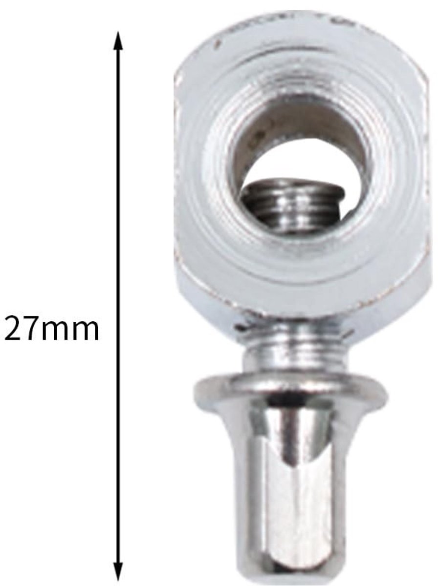 Dailygoods- Contragewicht 4 Stuks - Binnendiameter 6,5 Mm - Veilig Vastgeschroefd - Drum Pedaal Accessoires - Hoogwaardige Materialen - Maximale Stabiliteit - Drumpedaal