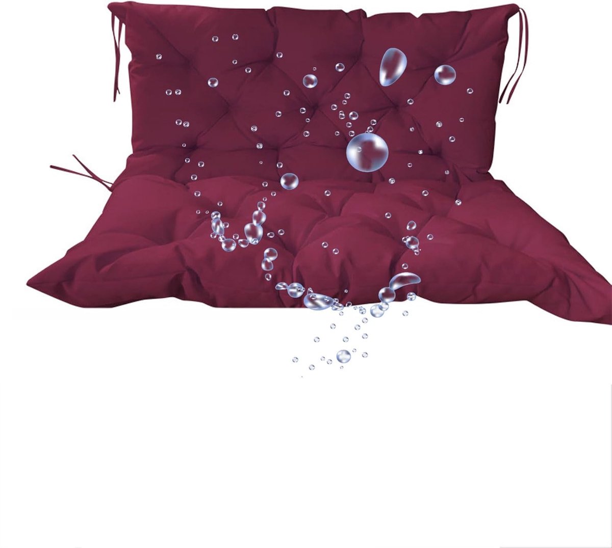 Tuinkussens Bankkussen - Zitkussen Rugleuning - Buiten Ontspannen - Waterafstotend Materiaal - 100 x 100 cm - J