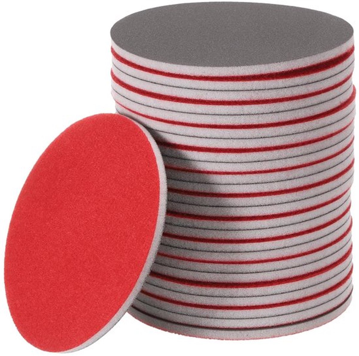 Schuurschuim schijf 25 stuks korrel 1000 - 12,7 cm - klittenband - voor excentrische schuurmachine - nat/droog - auto, hout, metaal.