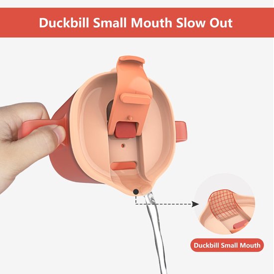 Dailygoods - 2 Stuks Snavelbekers voor Senioren - Lekvrije Drinkbeker met Rietje van Dailygoods — afbeelding 2