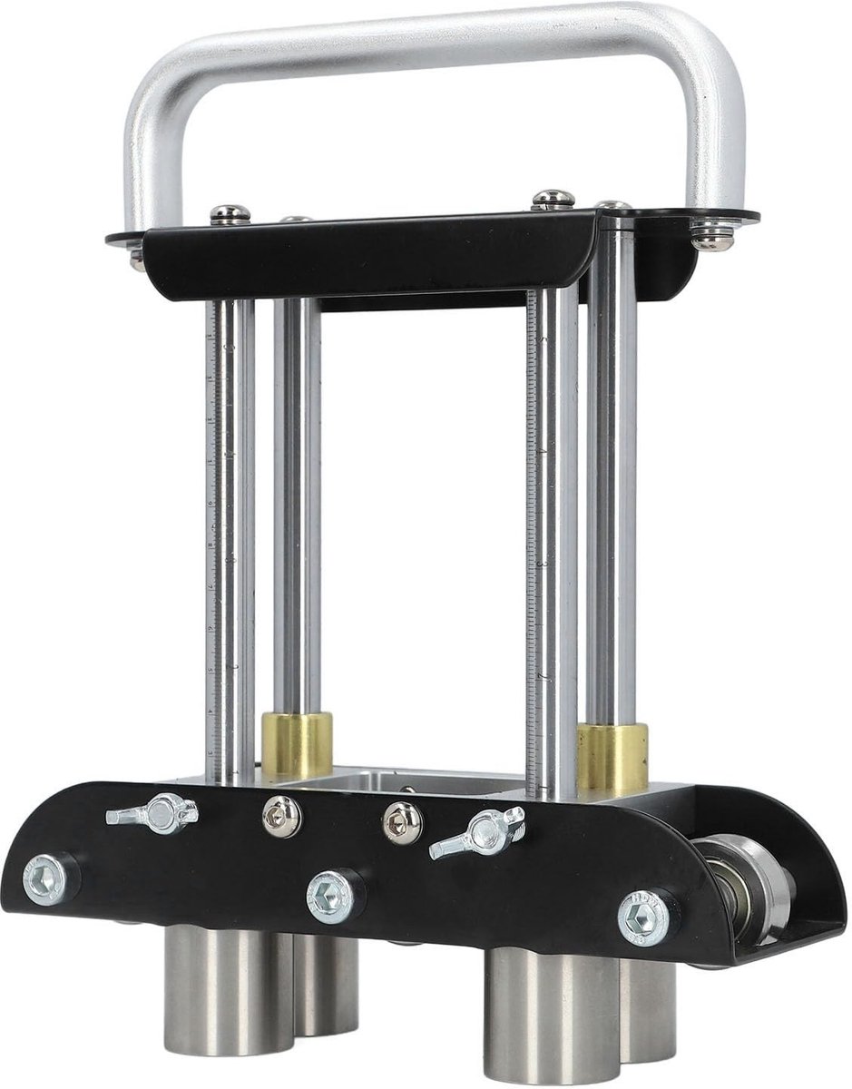 Dailygoods- Handplaatbuiger Lichtgewicht - Dakplaatbuiger 0-90° - Kraalrolbuiger - V-vormig Rolontwerp - Aluminiumlegering Handgreep - Geharde Rollen Snel Staal - Buiggereedschap