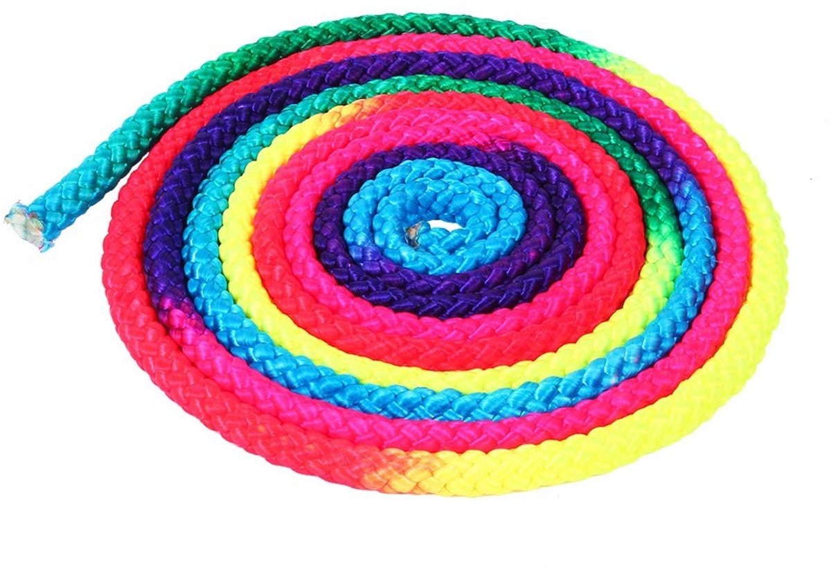 Dailygoods- Gymnastiektouw 19 x 11 x 3 - Slijtvast Nylon - Lichtgewicht - Draagbaar - Hoge Treksterkte - Ideaal voor Training - Springtouw