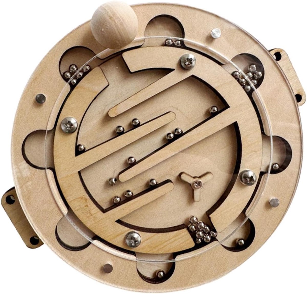 Sensorisch Bord Onderdeel - DIY Speelbord - Motorische Ontwikkeling - Glad Duurzaam Materiaal - 13 x 13 x 2 cm