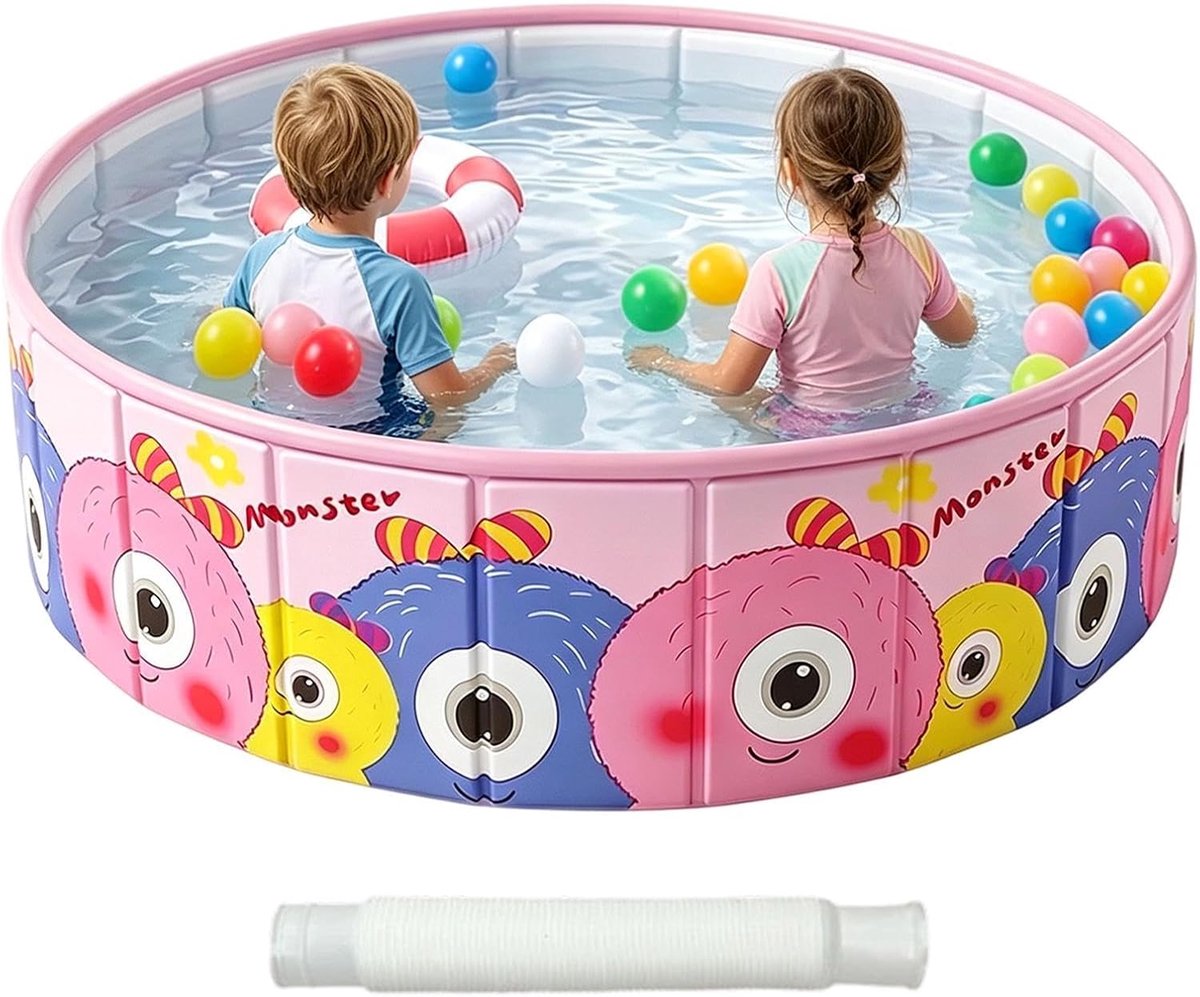 Opvouwbaar Zwembad - Niet Opblaasbaar - Buiten Spelen - Compact Opvouwbaar - 150x45cm - Blauw