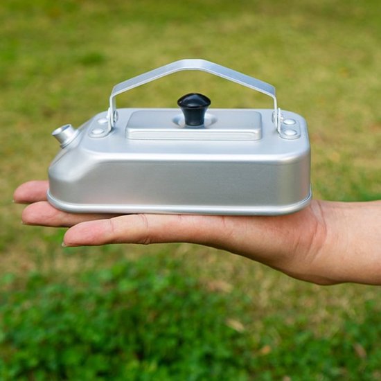 Camping Waterkoker - Outdoor Fles - Buiten Koken - Lichtgewicht Aluminium - 300ML Capaciteit - Zilver — afbeelding 2