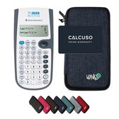 TI-30XB MultiView incl. WYNGS Beschermhoes Blauw - Wetenschappelijke Rekenmachine - Basis Pakket