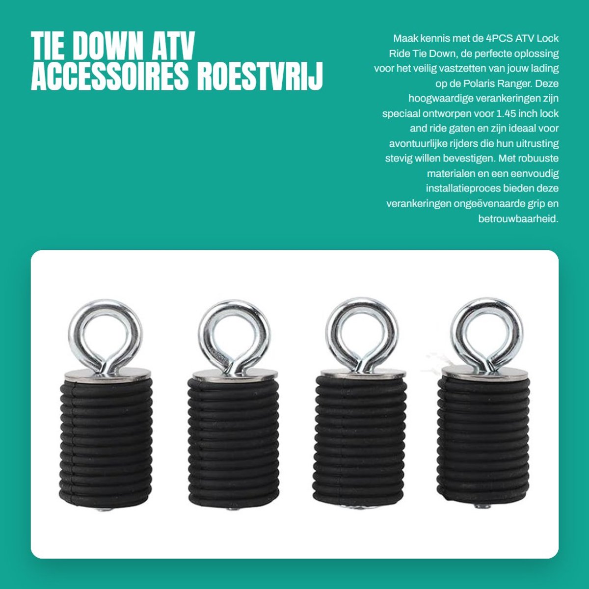 Dailygoods- Ankers 4 Stuks - Vervangingsankers - Rubber/Roestvrij Staal - Geschikt voor 1.45 Inch Gaten - Perfecte Pasvorm - Universeel Gebruik - Bevestigingsankers