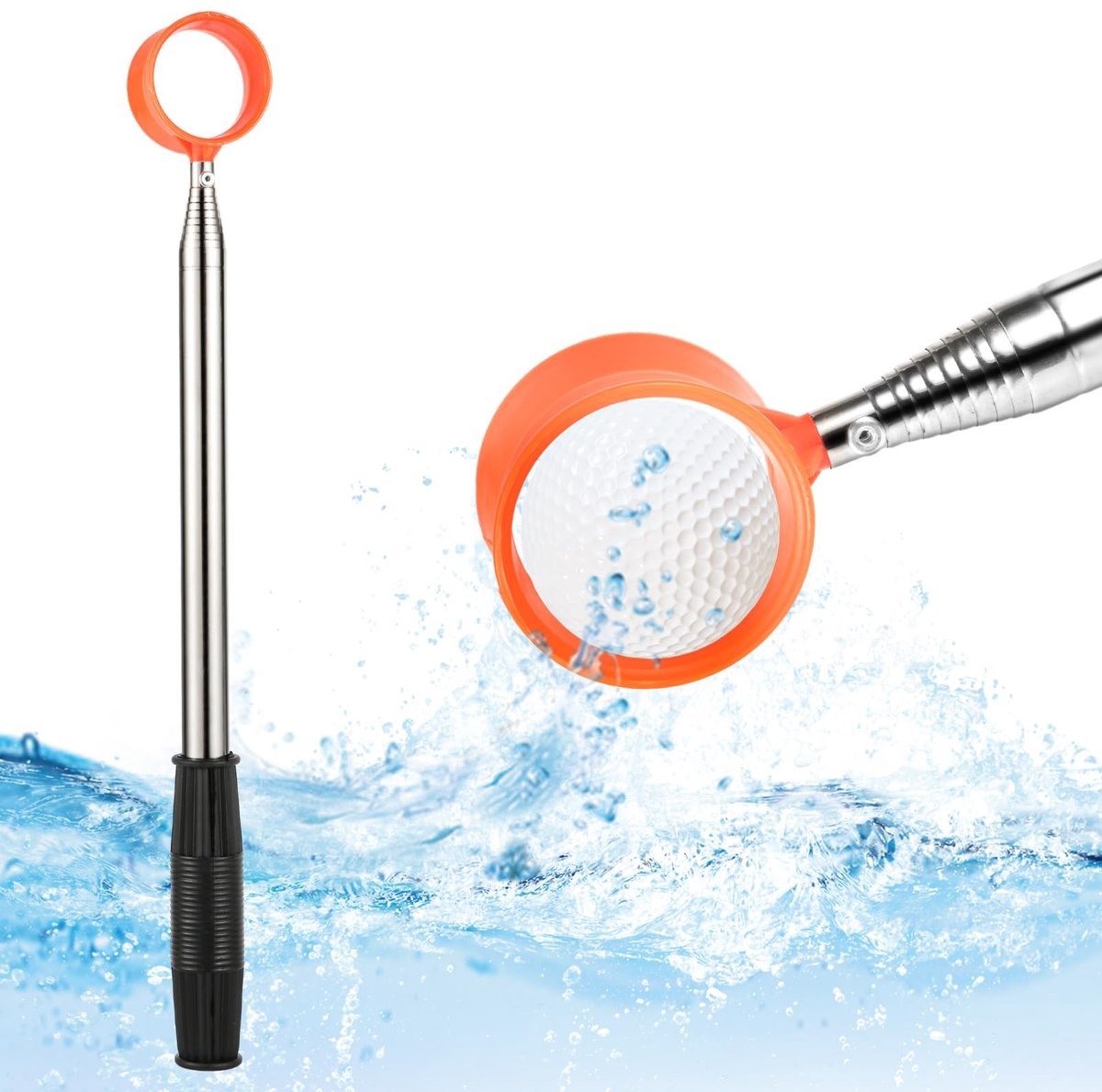 Dailygoods - Telescopische Golfbal Retriever - Antislip voor Water en Struiken