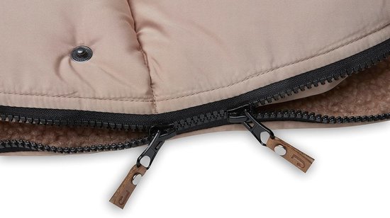 Baby Voetenzak - Wandelwagen Accessoire - Warm Blijven - Waterafstotend - 110 cm - Biscuit — afbeelding 4
