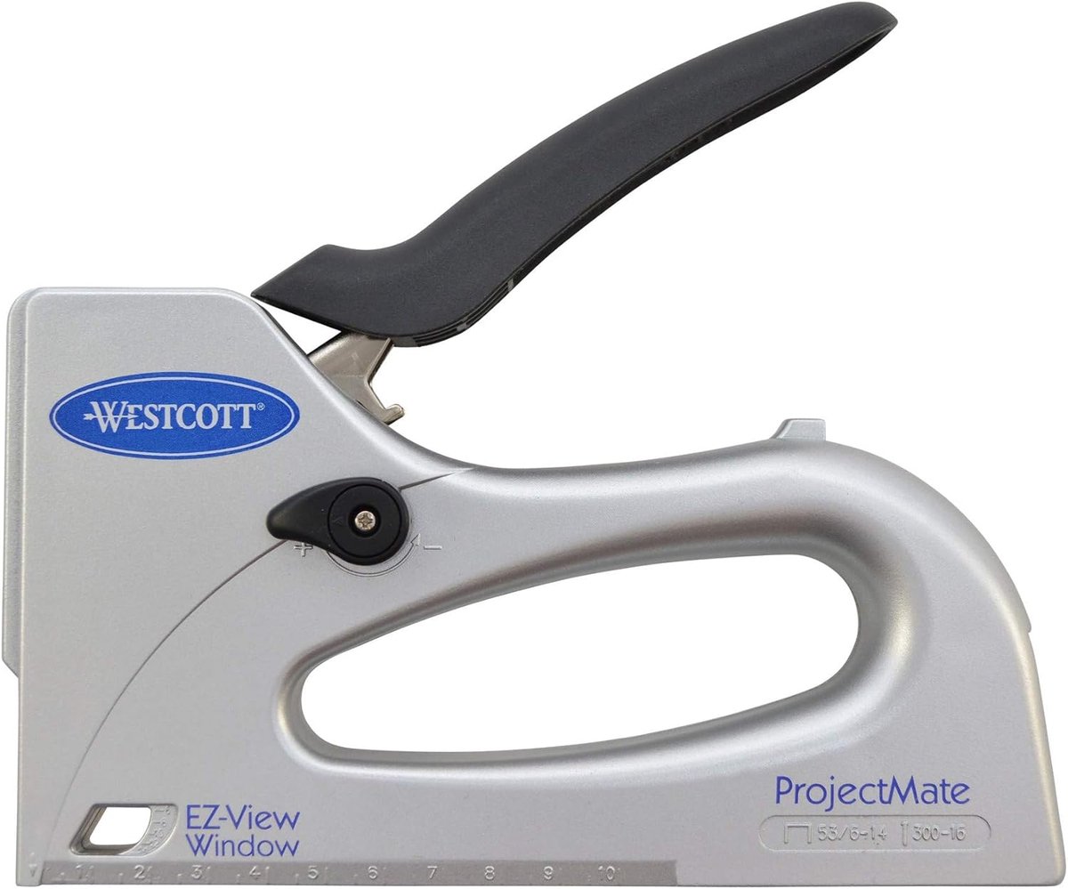 Handtacker - Nietpistool - Hobby en handwerk - Ergonomische grip - 143 x 1588 x 2858 cm - Zilver
